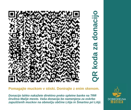 Dobrodelna malica maj 2025_QR koda za donacijo